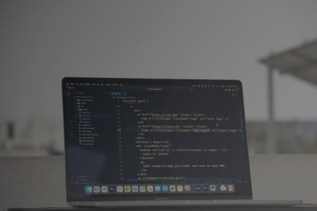 Custom WordPress theme development code displayed in a code editor for high-performance website design.